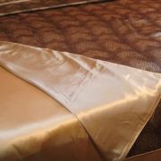 Silk duvet cover with silk charmeuse fabric