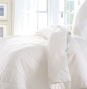 Bamboo fiber filled quilt with cotton plain shell