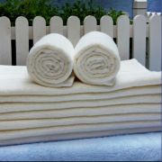 Bamboo towel with plain effect