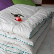 Milk fiber filled quilt